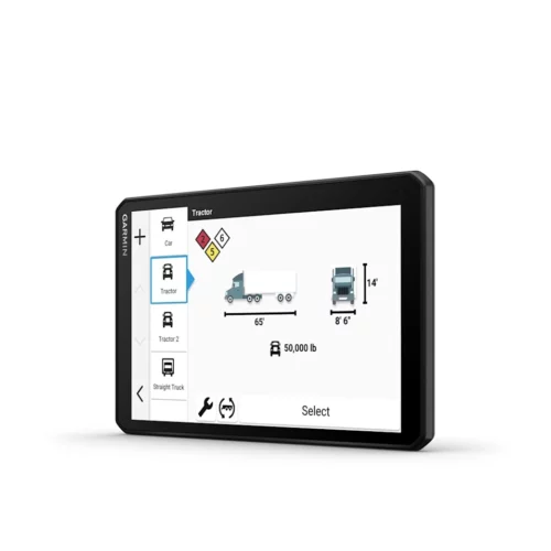 Garmin dezl OTR820 truck profile