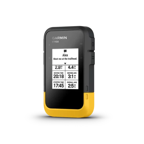 Garmin eTrex SE angled left with smart notifications