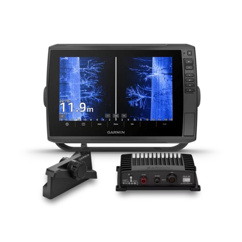 Garmin LiveScope fishing bundle including ECHOMAP Ultra 2 106sv, LVS34 transducer and GLS10 Sonar Module