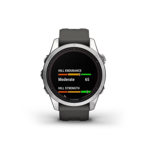 fenix 7S Pro Solar Edition in Silver with Graphite Band endurance