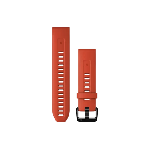Garmin QuickFit 20 Watch Bands, Flame Red Silicone (010-13102-02)