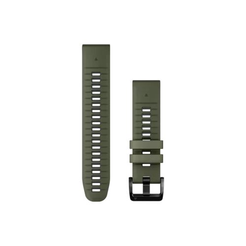 Garmin QuickFit 22 Watch Bands, Moss/Graphite Silicone (010-13280-07)