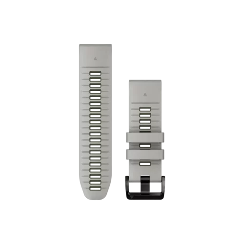 Garmin QuickFit 26 Watch Bands, Fog Gray/Moss Silicone (010-13281-08)
