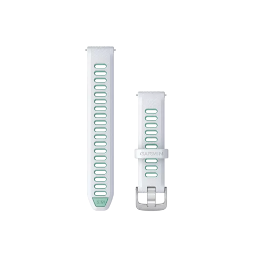 Quick Release Bands (18 mm), Whitestone/Neo Tropic with Silver Hardware