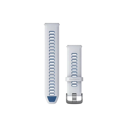 Garmin Quick Release Bands (22 mm), Whitestone/Tidal Blue with Silver Hardware (010-11251-A1)