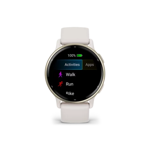 Garmin vivoactive 5 in ivory activities page