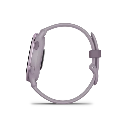 Garmin vivoactive 5 in orchid left side