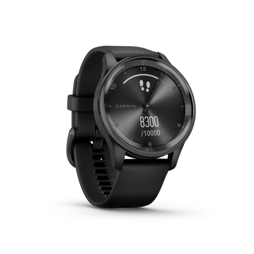 Garmin vivomove Trend in black right angled view