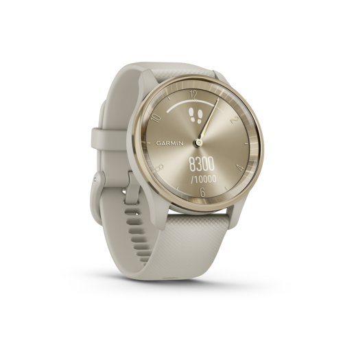 Garmin vivomove Trend in gold right angled view