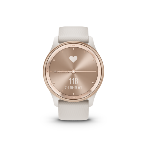Garmin vivomove Trend in peach heart rate