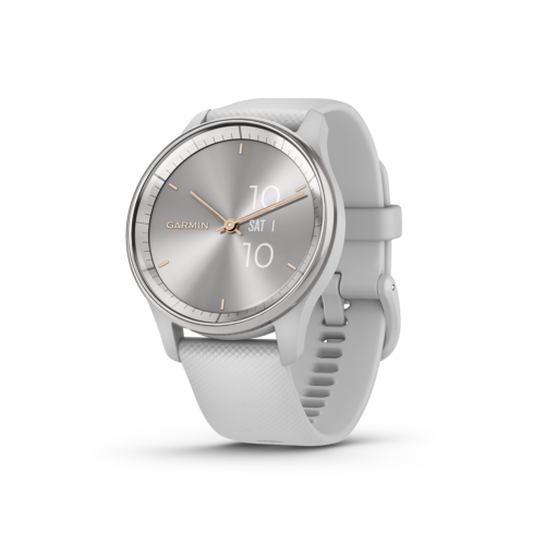 Garmin vivomove Trend in silver left angled view