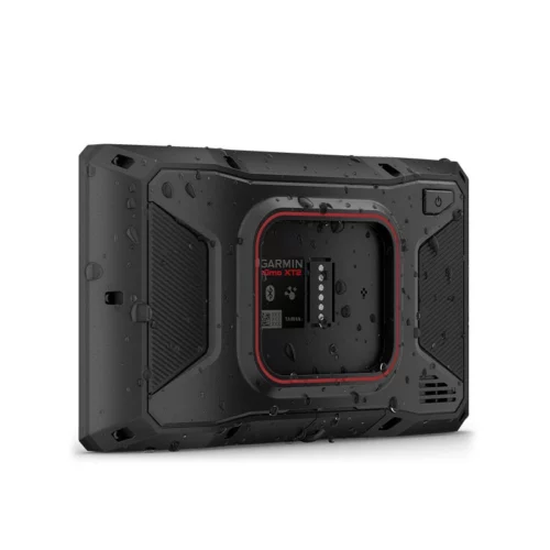 Garmin zumo XT2 back view with water splashes