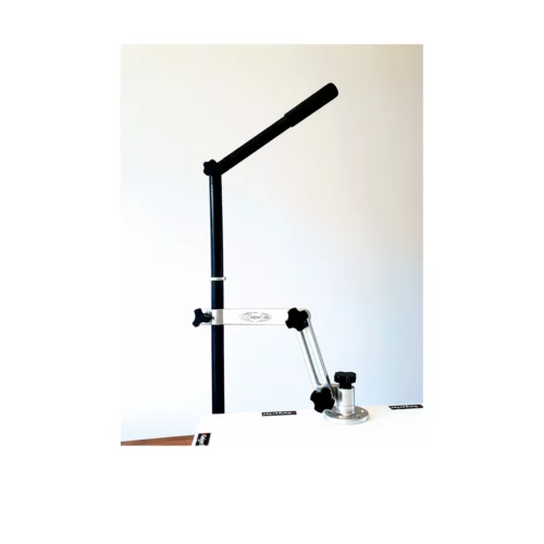 Geigertec Forward Facing Sonar Mount with Pole attached to desk