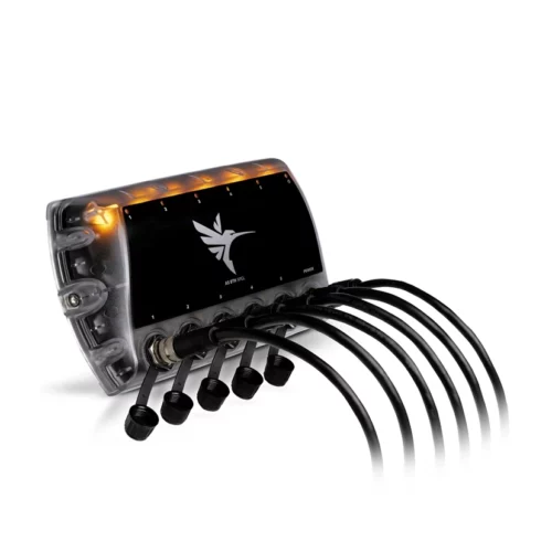 Humminbird AS ETH 5PGL - 5 Port Ethernet Switch with cables and orange light
