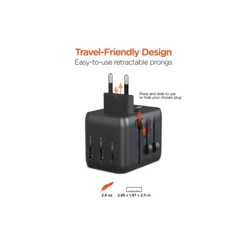 Hypergear WorldCharge Universal Travel Adapter specs