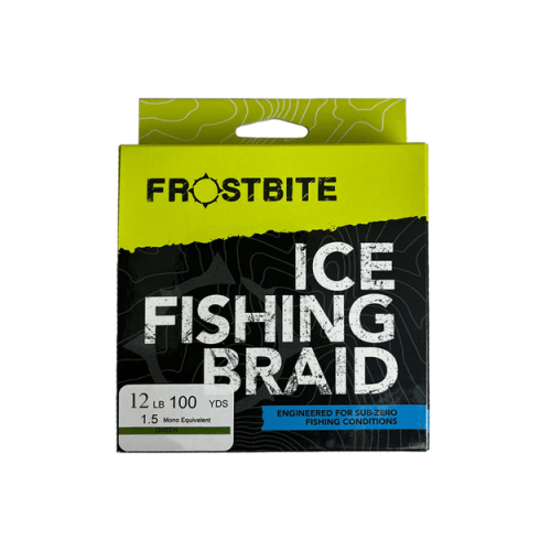 Frostbite Ice Fishing Braid - Green, 12lb
