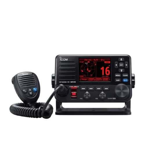 Icom IC-M510 EVO VHF marine radio with night view for night boating