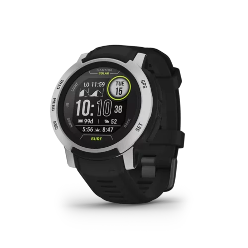 Garmin Instinct2 Solar Surf black angled left
