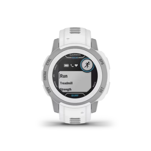 Garmin Instinct2 Solar Surf white workout menu