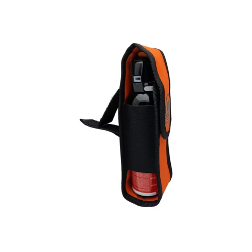 225g Kodiak Adventure Bear Spray Holster - High Vis Orange side view