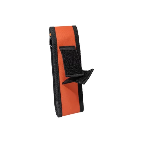 225g Kodiak Adventure Bear Spray Holster - High Vis Orange back view wih belt strap out
