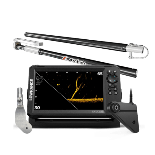 Lowrance Eagle Eye 9 Live ArcLab Transducer Pole Mount Bundle