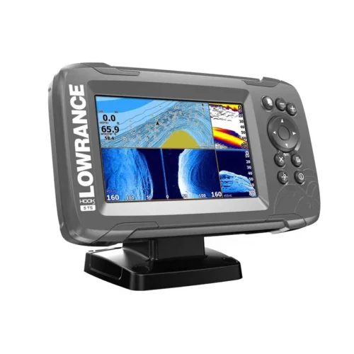 HOOK² 5 with TripleShot Transducer and US / Canada Nav+ Maps angled right