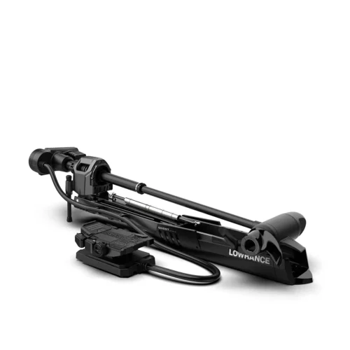 Lowrance GHOST Trolling Motor folded and stowed