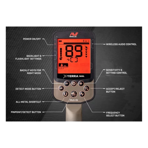 Minelab X-TERRA Elite control head features