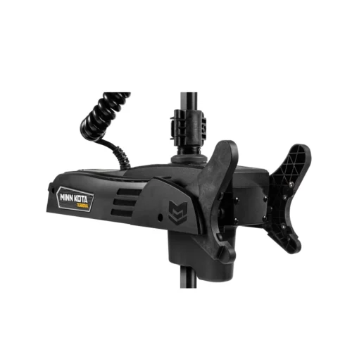 Close-up of Minn Kota Terrova QUEST trolling motor electric boat motor for angler fishing