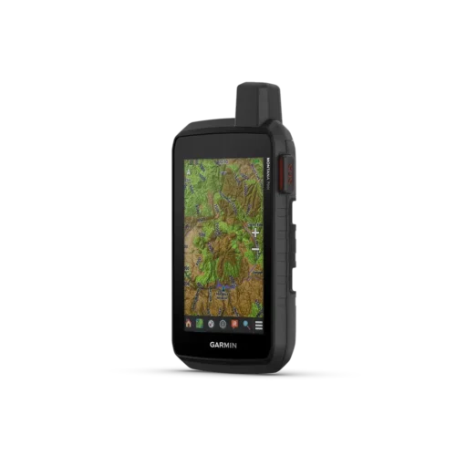 Garmin Montana 700i left angled view with 3d maps