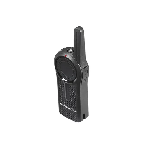 Motorola DLR1060 radio angled left and top view