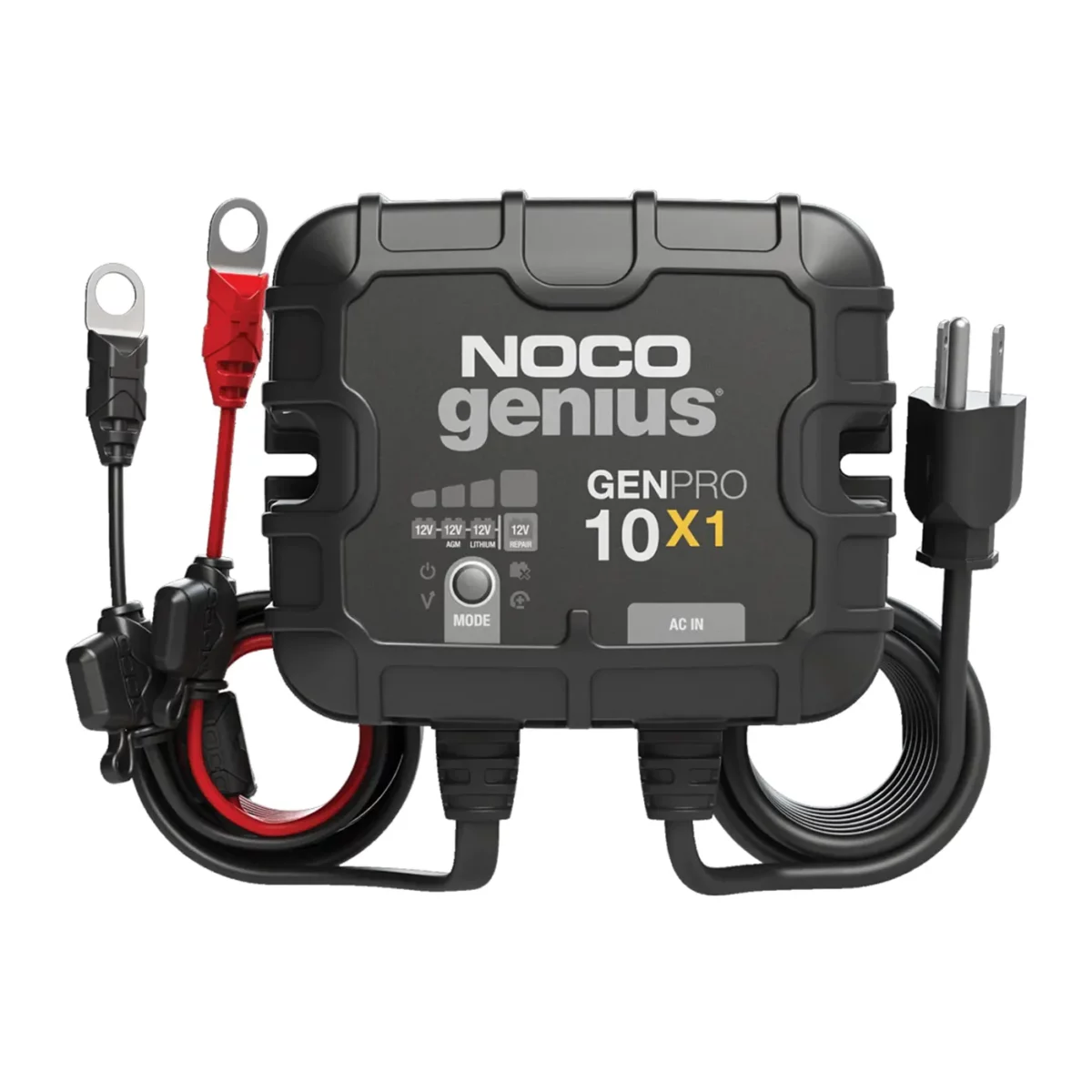 NOCO Genius GENPRO10x1 onboard marine battery charger, battery maintainer, and battery desulfator