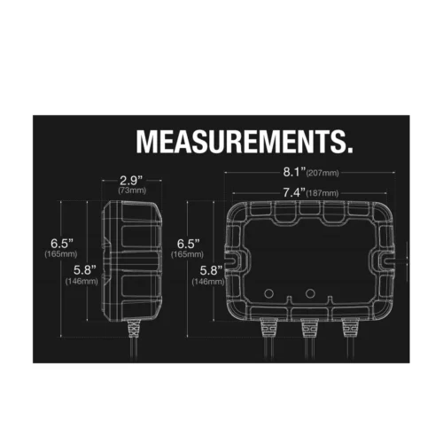 NOCO GENPRO10X2 measurements graphic