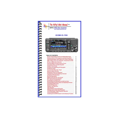 Nifty Icom IC-705 Mini-Manual