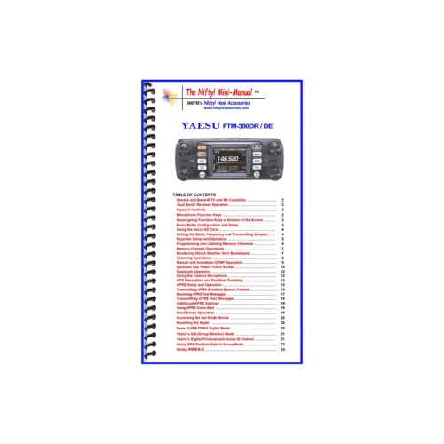 Nifty Yaesu FTM-300DR mini manual