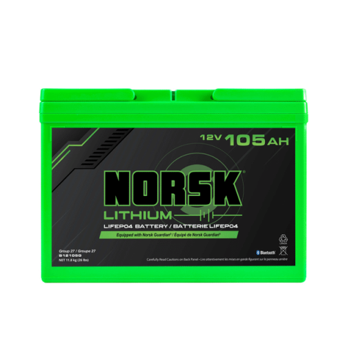 Norsk 12.8V 105AH LiFePO4 Lithium Deep Cycle Battery