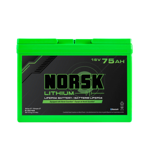 Norsk 16V 75AH LiFePO4 Lithium Deep Cycle Battery