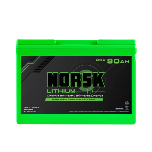 Norsk 24V 90AH LiFePO4 Lithium Trolling Motor Battery