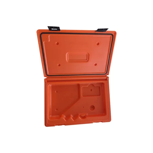 Orion waterproof case open and empty