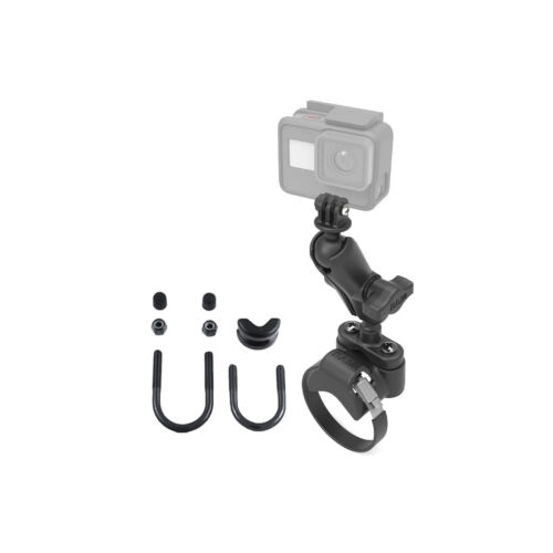 RAM-B-149Z-2-GOP1U: RAM ATV/UTV Handlebar U-Bolt Mount with Action Camera Adapter
