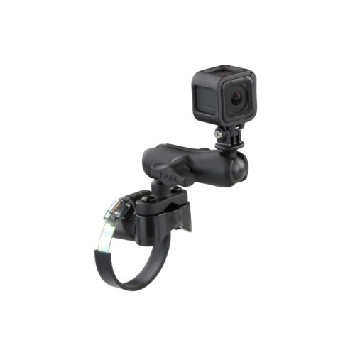 RAM-B-149Z-2-GOP1U: RAM ATV/UTV Handlebar U-Bolt Mount with Action Camera Adapter with GoPro