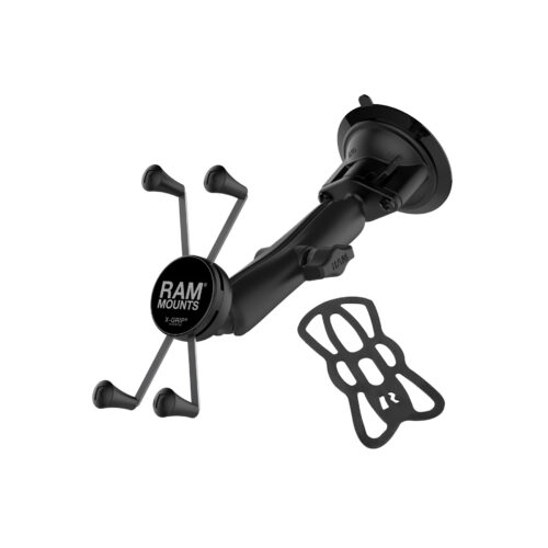 RAM-B-166-C-UN10U: RAM X-Grip Large Phone Mount with Suction Cup and Long Arm