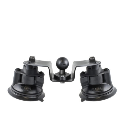 RAM-B-189B-PIV1U: RAM Twist-Lock Dual Pivot Suction Cup Base with Ball
