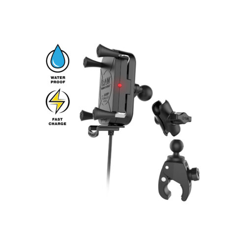 RAM-B-400-A-UN12W-V7M: RAM Tough-Charge 15W Wireless Charging Mount with Tough-Claw components