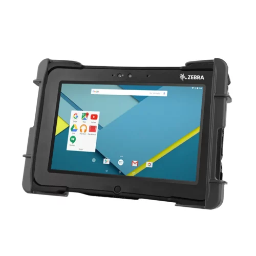 RAM-HOL-TAB19U: RAM Tab-Tite Holder for 10”-11” Rugged Tablets sideways with tablet inside