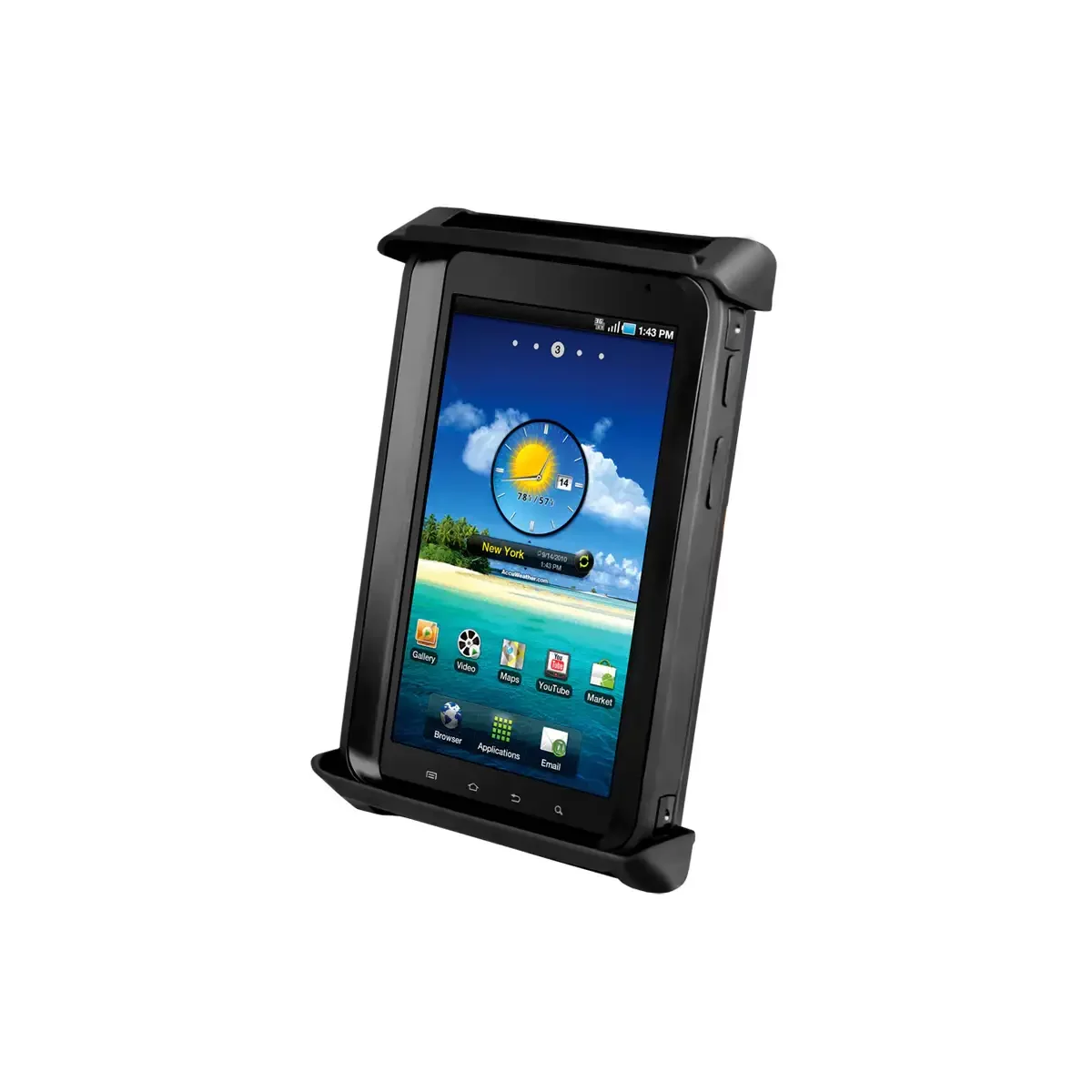 RAM-HOL-TAB4U: RAM Tab-Tite Spring Loaded Holder for 7"-8" Tablets with Cases