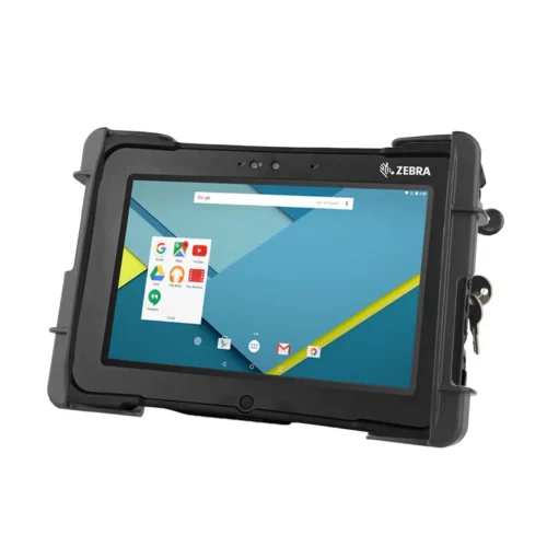 RAM-HOL-TABL19U: RAM Tab-Lock Holder for 10”-11” Rugged Tablets with tablet inside