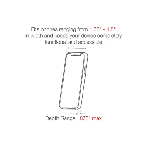 RAM-HOL-UN10-400U phone dimensions