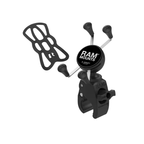 RAM-HOL-UN7-400U: RAM X-Grip Phone Mount with RAM Snap-Link Tough-Claw with tether